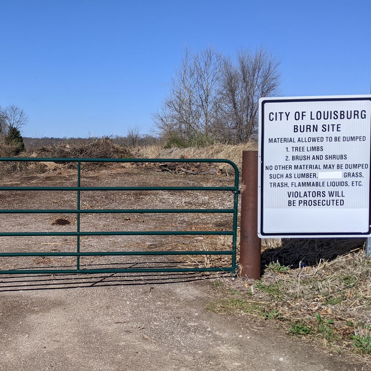 brush dump closed - for website